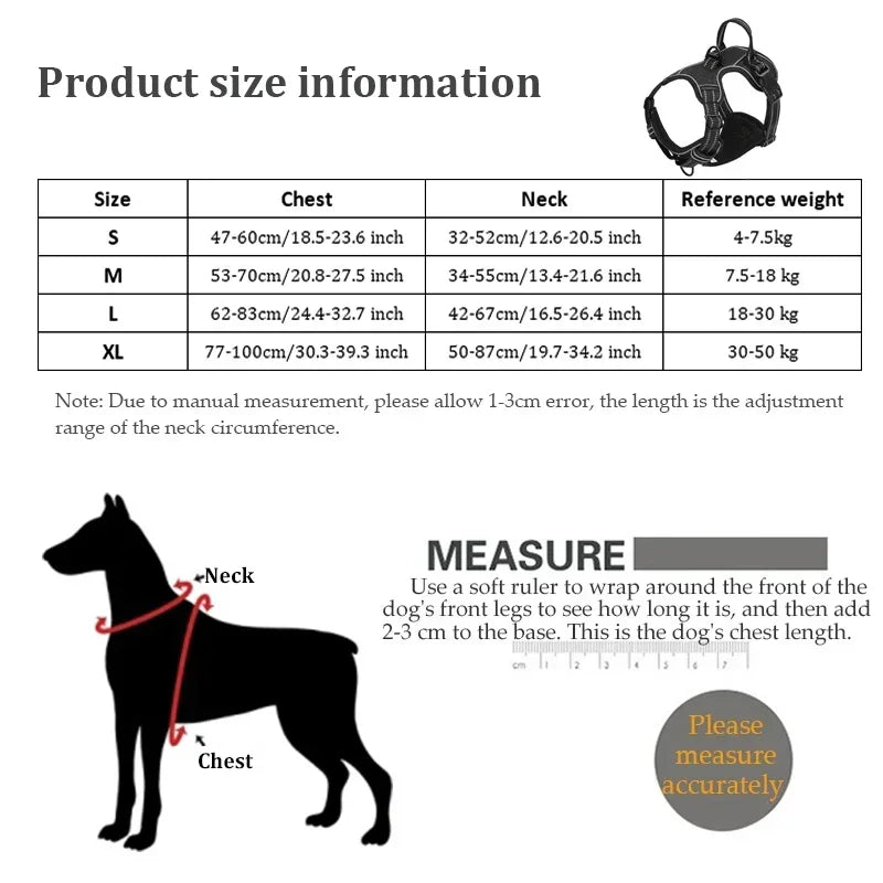 Adjustable Reflective Nylon Dog Harness